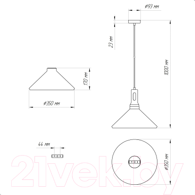Потолочный светильник Элетех Эстет 9902 НСБ 01-60-196 / 1005405384