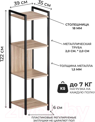 Стеллаж Макс Стайл СтМ-1220-Н1145 ST10