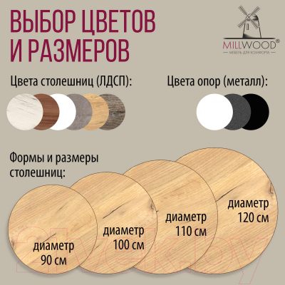 Обеденный стол Millwood Шанхай D90