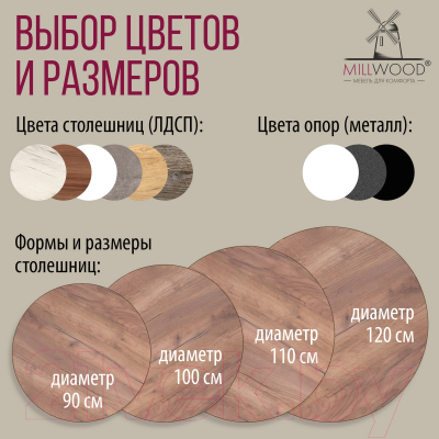 Обеденный стол Millwood Шанхай D90