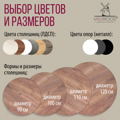 Обеденный стол Millwood Шанхай D120