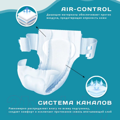 Подгузники для взрослых Reva Care Normal L