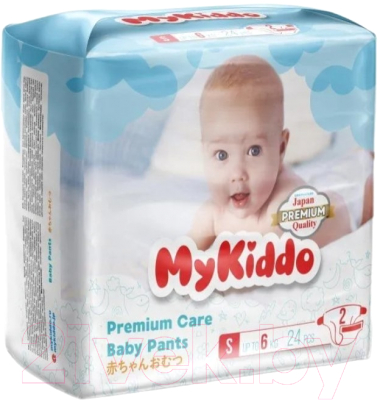 Подгузники детские MyKiddo Premium S до 6кг - фото