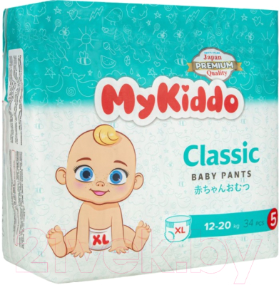 Подгузники-трусики детские MyKiddo Classic XL 12-20кг - фото