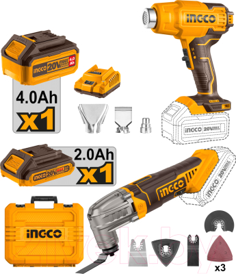 Реноватор INGCO Набор аккумуляторных инструментов COSLI230703 - фото