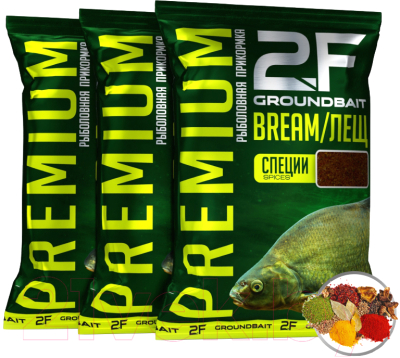 Набор для прикормки 2F Premium Лещ Специи - фото