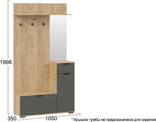 Секция в прихожую ТриЯ Эвита №1