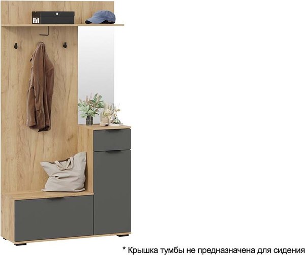 Секция в прихожую ТриЯ Эвита №1