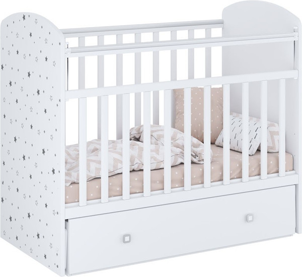 Детская кроватка Фея 750 Звездное сияние / 0002551.9.18 - фото