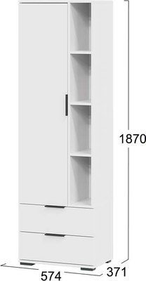 Шкаф с витриной ТриЯ Агата