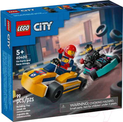 Конструктор Lego City Vehicles Картинг и гонщики / 60400  - фото