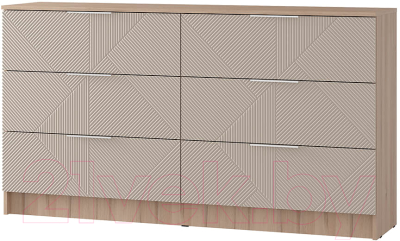 Комод BTS МС Эмилия КМ-04 (дуб смоки/айриш MF03) - фото