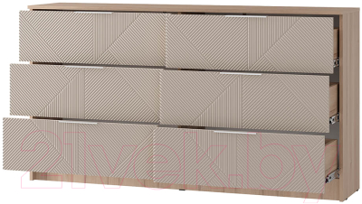 Комод BTS МС Эмилия КМ-04 (дуб смоки/айриш MF03)