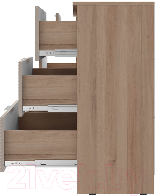 Комод BTS МС Эмилия КМ-04 (дуб смоки/айриш MF03)