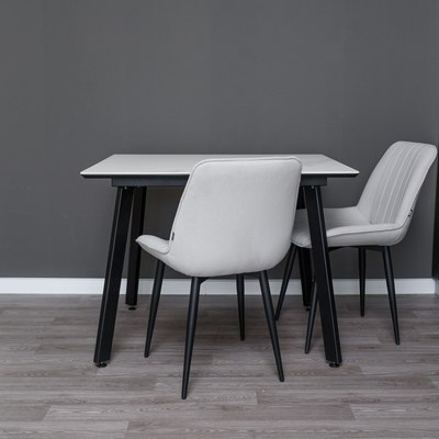 Обеденный стол ДСВ Граф 100x80 (белый)