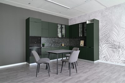 Обеденный стол ДСВ Граф 100x80 (серый)