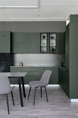 Обеденный стол ДСВ Граф 100x80 (серый)