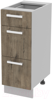 Шкаф-стол кухонный Интерлиния Компо НШ30рш3 1м+2б - фото