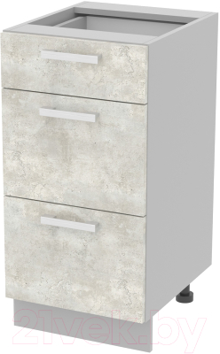 Шкаф-стол кухонный Интерлиния Компо НШ40рш3 1м+2б - фото