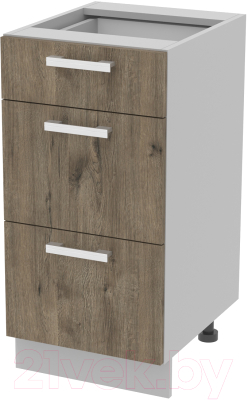 Шкаф-стол кухонный Интерлиния Компо НШ40рш3 1м+2б - фото