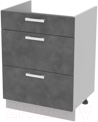 Шкаф-стол кухонный Интерлиния Компо НШ60ВП - фото