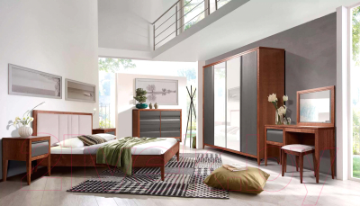 Двуспальная кровать Гомельдрев Аспен ГМ 8224-10 160x200 Дуб