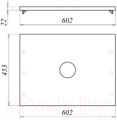 Столешница для ванной Garda Ст58_600