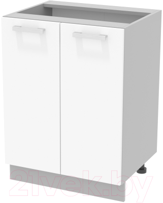 Шкаф-стол кухонный Интерлиния Компо НШ60р-2дв - фото
