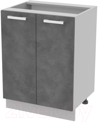 Шкаф-стол кухонный Интерлиния Компо НШ60р-2дв - фото