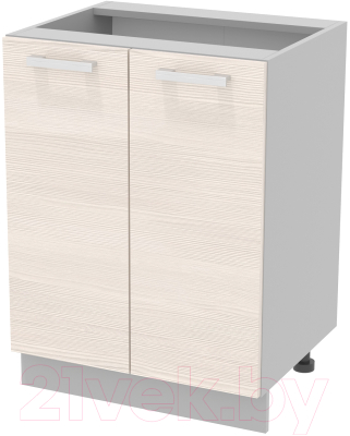 Шкаф-стол кухонный Интерлиния Компо НШ60р-2дв - фото