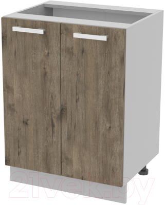 Шкаф-стол кухонный Интерлиния Компо НШ60р-2дв - фото