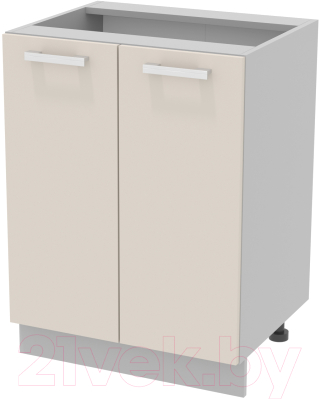 Шкаф-стол кухонный Интерлиния Компо НШ60р-2дв - фото