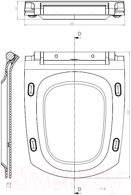 Сиденье для унитаза Cersanit Carina S-DS-CARINA-S-DL-t