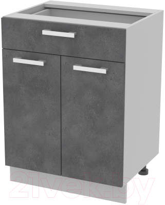 Шкаф-стол кухонный Интерлиния Компо НШ60рш1 - фото