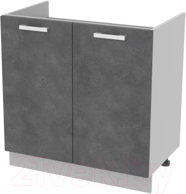 Шкаф под мойку Интерлиния Компо НШ80м-2дв - фото