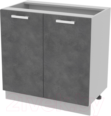 Шкаф-стол кухонный Интерлиния Компо НШ80р-2дв - фото