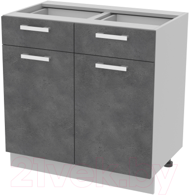 Шкаф-стол кухонный Интерлиния Компо НШ80рш2 - фото