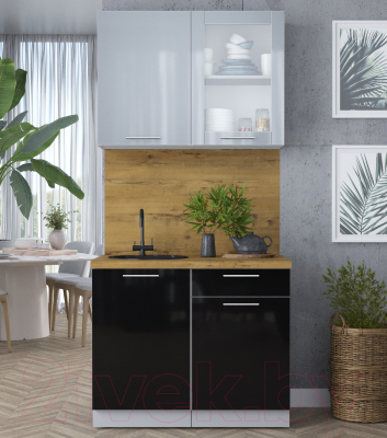 Кухонный гарнитур Интерлиния Мила Пластик 1.0 Б