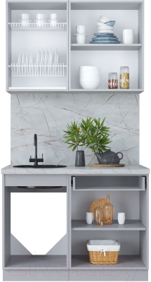 Кухонный гарнитур Интерлиния Мила Пластик 1.1 Б