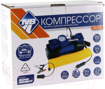Автомобильный компрессор Nova Bright АК-75L / 1393837