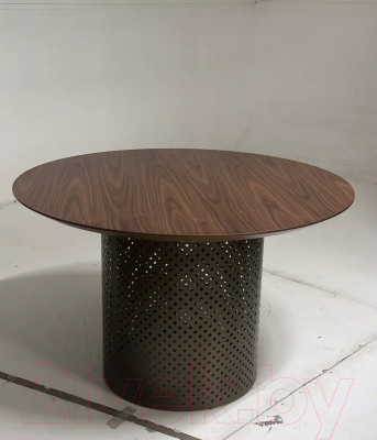 Обеденный стол M-City Rafael 120 / 632M05552 (орех 3001/бронза)