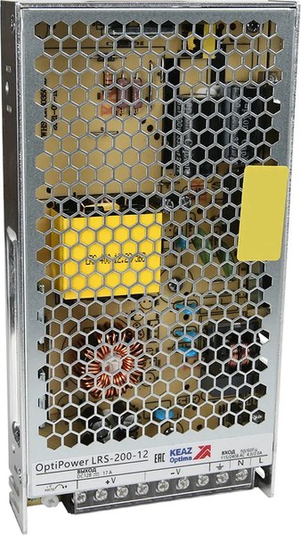 Блок питания для светодиодной ленты КЭАЗ OptiPower LRS 200-12 17A / 328884 - фото