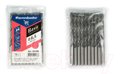 Набор сверл Rennbohr Basic Prom HSS-R 6.5x101мм / 461065