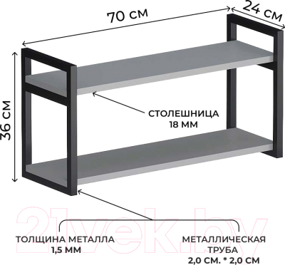 Полка Макс Стайл Пн700