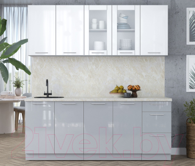 Кухонный гарнитур Интерлиния Мила Пластик 2.0 Б