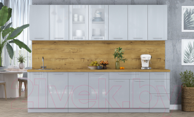 Кухонный гарнитур Интерлиния Мила Пластик 2.8 Б