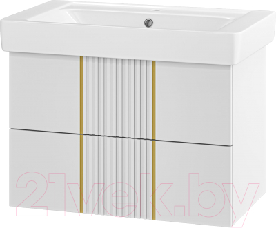 Тумба под умывальник Brevita Vega 80 / VEG-09080-0102Я - фото