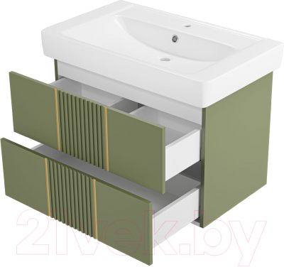 Тумба под умывальник Brevita Vega 80 / VEG-09080-0802Я