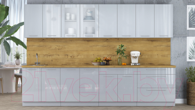 Кухонный гарнитур Интерлиния Мила Пластик 3.2 Б