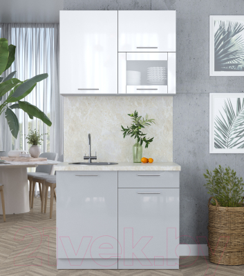 Кухонный гарнитур Интерлиния Мила Пластик 1.0 В